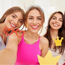 Alfa Life Marketing Gümüş Kristal Taşlı Happy Birthday Tacı