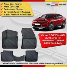 Citroen E-C4X Paspas Elektrikli Araca Özel 2023 Sonrası Için Derin Havuzlu Paspas Bosse North Serisi