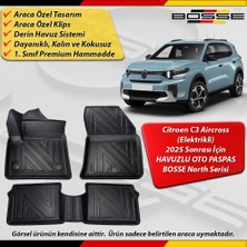 Citroen C3 Aircross Elektrikli Paspas Araca Özel Paspas 2025 Sonrası Derin Havuzlu Paspas Bosse North Serisi