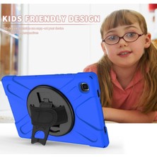 Akman Newface Samsung Galaxy T220 Tab A7 Lite 8.7 Kılıf Amazing Tablet Kapak - Mavi