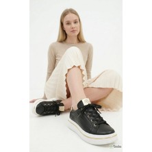 Mammamia Kadın Günlük Kalın Taban Ortopedik  Hakiki Deri Spor Tarz Ayakkabı M27YA/3885