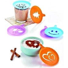 Çerçici Renkli Kahve Süsleme Şablonları  - 4lü Magic Süsleme Şablonu