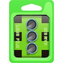 Akman Newface Samsung Galaxy S25 Plus Raze Metal Kamera Lens - Mavi