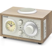 Nuveden Bluetooth Nostaljik Hoparlör Fm Retro Saatli 217 x 160 x 130 cm NS808BT DIE-RSTG34