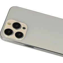 Akman Newface iPhone 12 Pro Rainbow Kamera Lens Koruma Cam - Gold