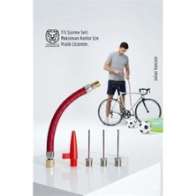 MiraLive 5’li Şişirme Seti: Futbol, Bisiklet ve Deniz Ekipmanları Için Master Adaptör Kiti