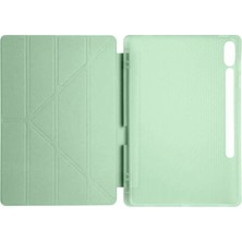 Akman Newface Samsung Galaxy X510 Tab S9 Fe 11 Kılıf Kalemlikli Mars Tablet Kılıfı - Açık Yeşil