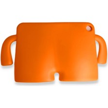 Akman Newface Apple iPad Pro 13 (2024) Karakter Tablet Silikon - Turuncu