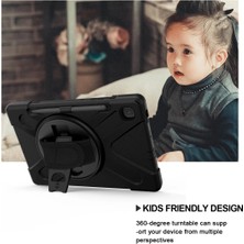 Akman Newface Samsung Galaxy P610 Tab S6 Lite 10.4 Kılıf Amazing Tablet Kapak - Siyah