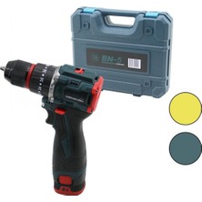 MiraLive Kömürsüz Sarı Veya  Mavi Renk Şarjlı Darbeli Matkap - Uç Seti 1550 RPM24V - 5.0 Ah2-Batarya (4887)