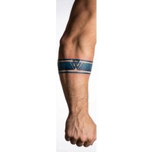 1 Ay Kalıcı 24 Saat Sonra Kararan Band  Şerit Geçici Dövme Tattoo