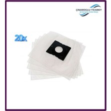 Çınaroğlu Ticaret Fantom Için Carbon Black Cb 2000 3 Katlı Sentetik Bez Toz Torbası 20 Adet