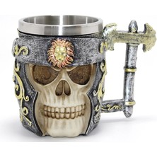 HERŞEYBURDAMODA Şövalye Tasarım Içi Paslanmaz Çelik Kupa Bardak ALK4366