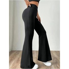 Nova Epoxy Art Kadın Yüksek Bel Ispanyol Paça Tayt