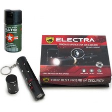 Marsilyan Ruj Şeklinde Elektro Şook Cihaazı + Biber Gaz Hediyeli