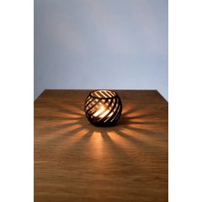 Silva Co Modern Spiral Tealight Mumluk – LED Tealight Mum Hediyeli