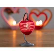 Silva Co Mini Kalp Işıklı, Romantik Masa Dekoru, LED Mum Hediyeli