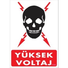 Aesco Yüksek Voltaj Uyarı Levhası 25X35 KOD:1100