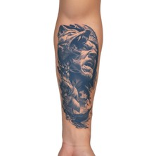 1 Ay Kalıcı 24 Saat Sonra Kararan  Deniz Savaşları Model Geçici Dövme Tattoo