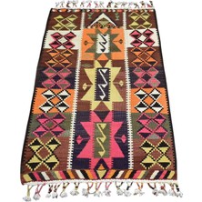 Zehra Abla Halı Yeni El Dokuma Nadir Otantik Seccade Namazlık Herki Yün Kilim 6963