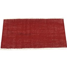 Zehra Abla Halı Yeni El Dokuma Tek Renk Kırmızı Afgan Yün Kilim 6957