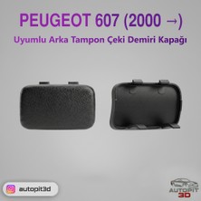 AutoPit 3D Peugeot 607 (2000 →) Uyumlu Arka Tampon Çeki Demiri Kapağı
