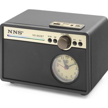 İntora Bluetooth Nostaljik Hoparlör Fm Saatli 187 x 137 x 130 cm NS882BT