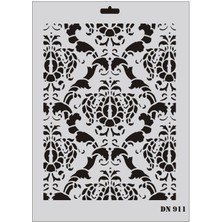 Aesco Rich Dantel Seri DN-911 Stencil 35X25 cm