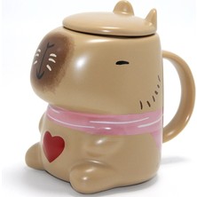 Twin Store 3D Capybara Tasarımı Porselen Kupa Bardak ALK4510