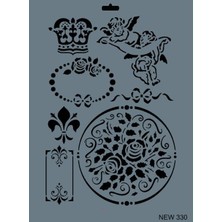 Aesco Rich New Seri N-330 Stencil 35X25 cm