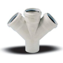 Aesco Ege Yıldız 110X110X110 Pvc Çift Çatal  3,2 mm