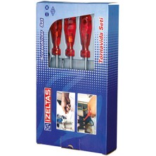Aesco Izeltaş 4120 Yıldız Tornavida Seti 6 Parça Kraft