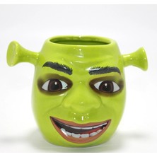 Tuncel Store 3D Shrek Tasarımı Porselen Kupa Bardak ALK4507
