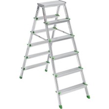 Aesco Sm Saraylı 6+6 Çift Taraflı Alüminyum Merdiven