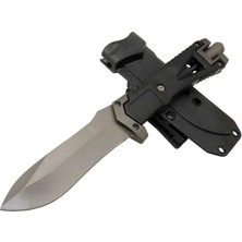 Marsilyan Zero Error Tactical 7 40 Siyah Outdoor Bıçak 27CM - Siyah Sap, Magnezyum Çubuklu, Kılıflı