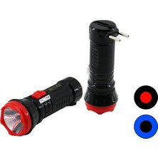 MiraLive 1W Tek LED Fiş Şarjlı El Feneri Uzun Mesafeli (4887)