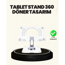 MiraLive Ayarlanabilir Şeffaf Tablet Standı Kaymaz Silikon Tabanlı