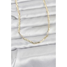 MiraLive cm 14K Gold Renk Gemici Zincir Model 60 cm Kadın Kolye - TJ-BKO10968