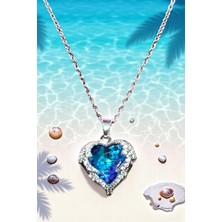 Katilus Okyanus Kalbi Paslanmaz Çelik Kolye Kadın Şık Kolye Romantik Takı