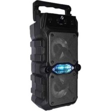 MiraLive Çift Çıkışlı Güçlü Bataryalı Kablosuz Yüksek Ses Kaliteli Bluetooth Hoparlör