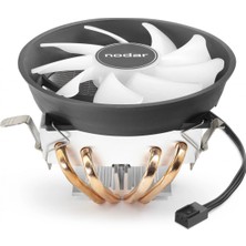 MiraLive Cpu Işlemci Soğutucu 300 Serisi 4 Bakır Borulu - Siyah Beyaz ND2600