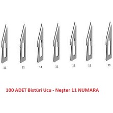 Bistüüri Ucu No 11 - Neşter - 100 Adet