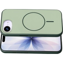 DS LLC Ieg™  Apple Iphone 16E Neva Magsafe Kapak - Koyu Yeşil