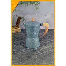 LTG Nova 6 Fincanlık Gri Alüminyum Moka Pot - Espresso Kahve Demleme Cezvesi 300 ml