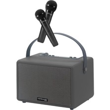 Akman Konfulon F31 50W Sürücülü 2 Adet Mikrofonlu Bt 5.2 Kablosuz Hoparlör - Siyah