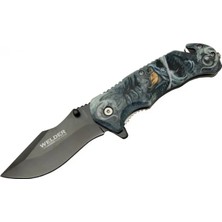 Marsilyan Welder Kurtarma Çakısı 21,5 cm Yarı Otomatik , Kemerlikli