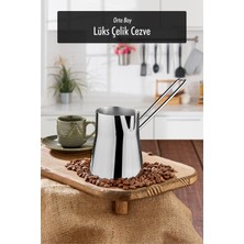 LTG Nova Paslanmaz Çelik 500 ml Orta Boy Cezve ( 6 Fincan Ölçüsünde )