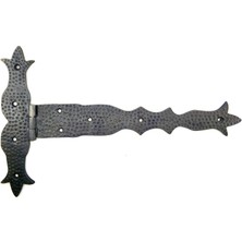 Marsilyan Antika Tarz Dekoratif Pirinç Kuyruklu Dövme Menteşe - 251X393 Mm, Oksit