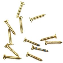 Marsilyan Klips, Menteşe, Ayak, Ağaç, Sunta Vidası 2,2X13 mm - Sarı 100 Adet