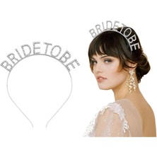 LTG Nova Gümüş Kaplama Kristal Taşlı Bride To Gelin Tacı 16X17 cm